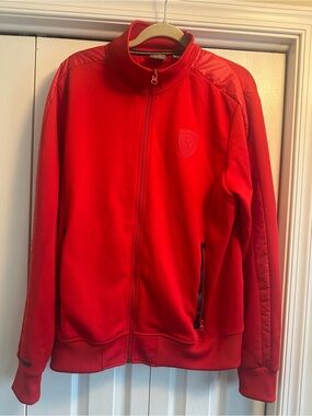 Puma Ferrari zip-up red sweatshirt with pockets, Men’s size L